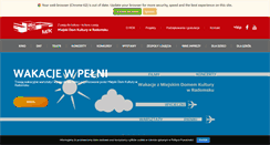 Desktop Screenshot of mdkradomsko.pl